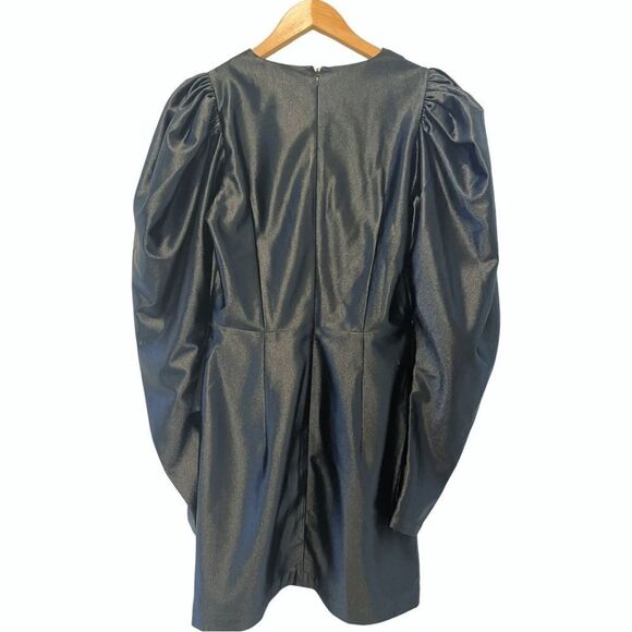 NWOT ROTATE BIRGER CHRISTENSEN No. 24 Satin Mini Black Dress In Size US6 - Picture 11 of 12